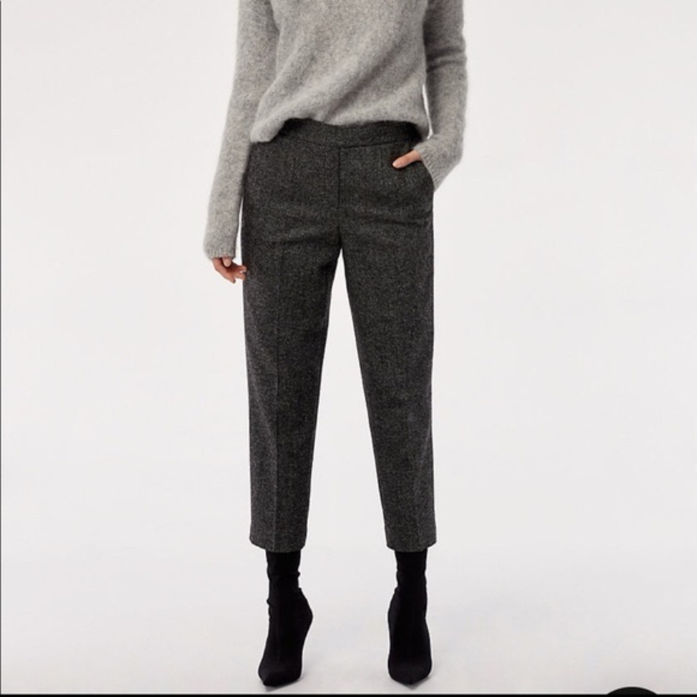 Babaton wool cashmere Conan trouser pant in charcoal